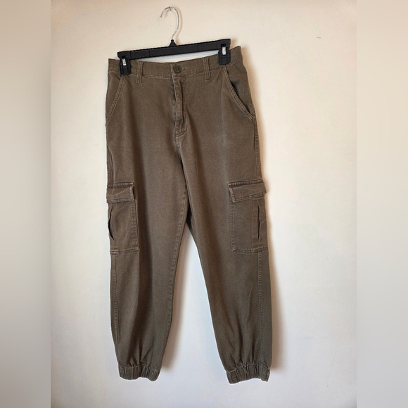 Aeropostale Juniors M Cargo Jogger Pants Cotton Spandex Pockets Elastic waist - Picture 1 of 7